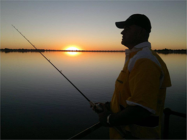 Silhouette of Angler
